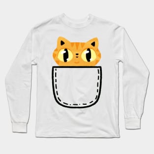 Orange tabby cat Long Sleeve T-Shirt